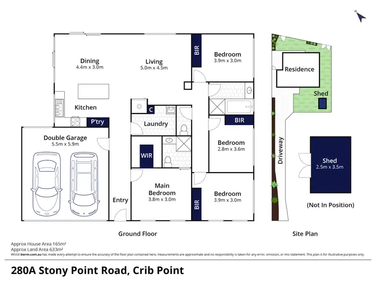Floorplan of Homely house listing, 280A Stony Point Road, Crib Point VIC 3919