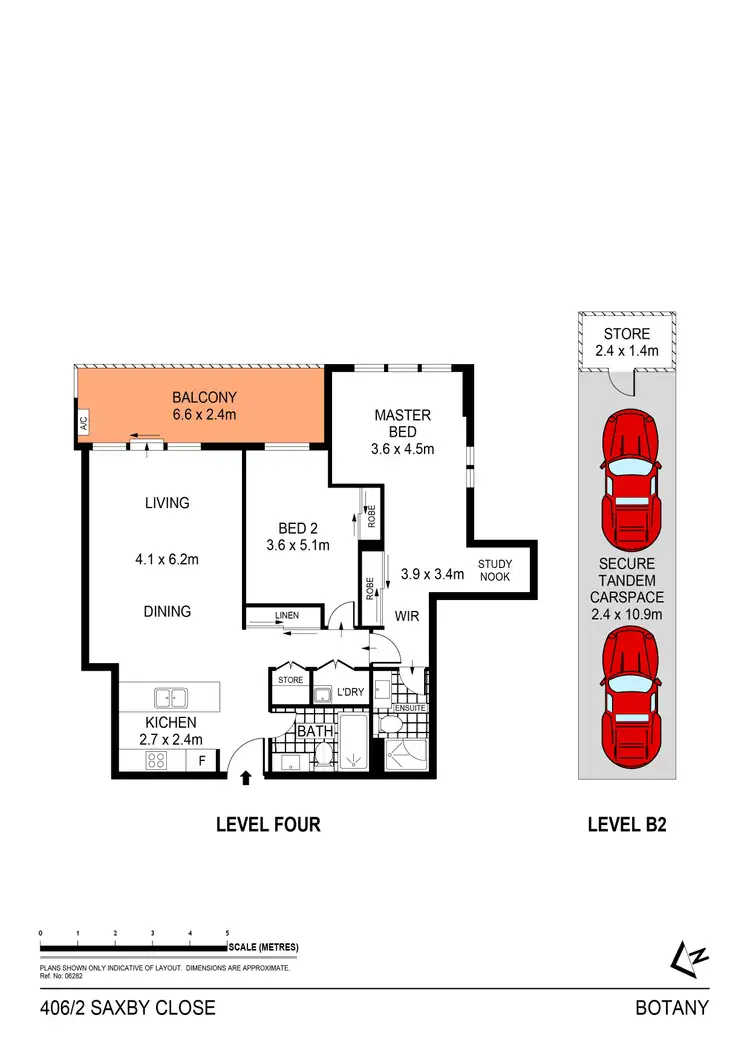 Floorplan of Homely apartment listing, 406/2 Saxby Close, Botany NSW 2019