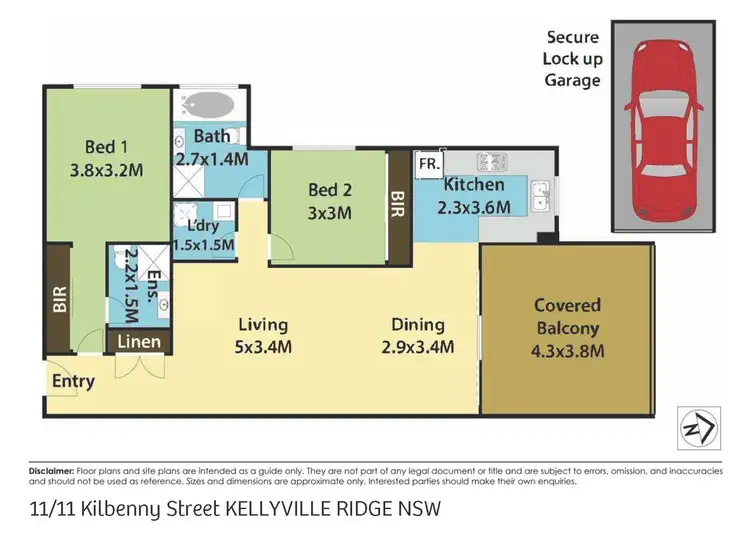 Floorplan of Homely apartment listing, 11/11 Kilbenny Street, Kellyville Ridge NSW 2155