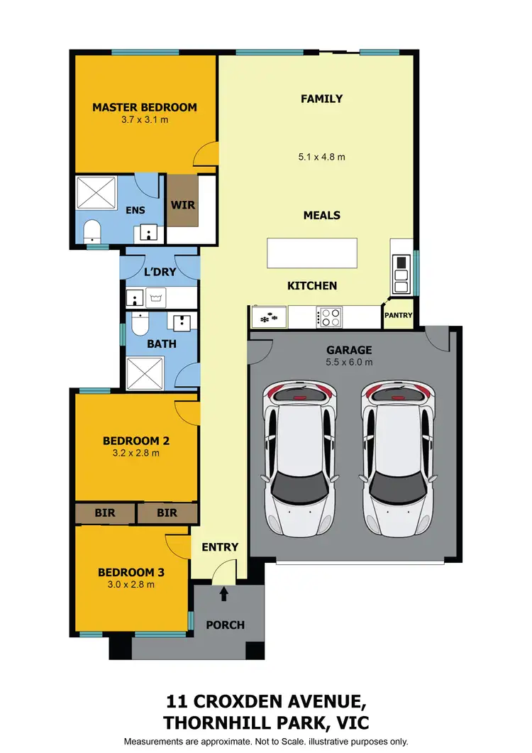 Floorplan of Homely house listing, 11 Croxden Avenue, Thornhill Park VIC 3335