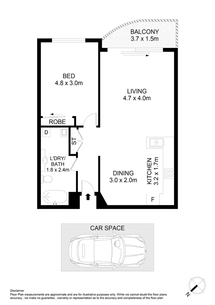 Floorplan of Homely apartment listing, 1303/177-219 Mitchell Road, Erskineville NSW 2043