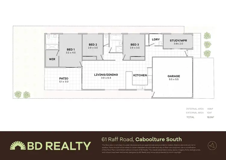 Floorplan of Homely house listing, 61 Raff Road, Caboolture South QLD 4510