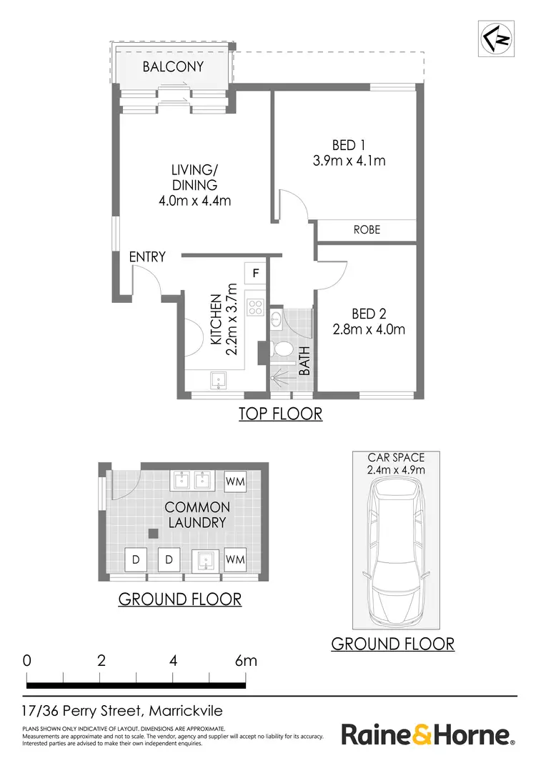 Floorplan of Homely apartment listing, 17/36 Perry Street, Marrickville NSW 2204