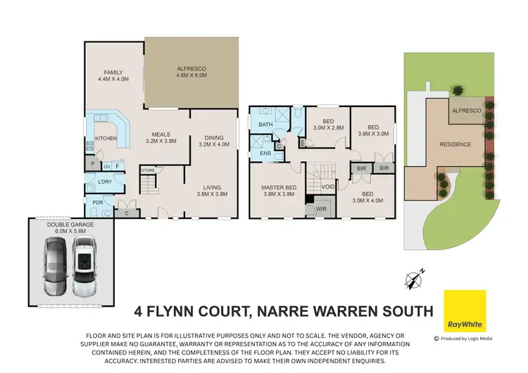 Floorplan of Homely house listing, 4 Flynn Court, Narre Warren South VIC 3805