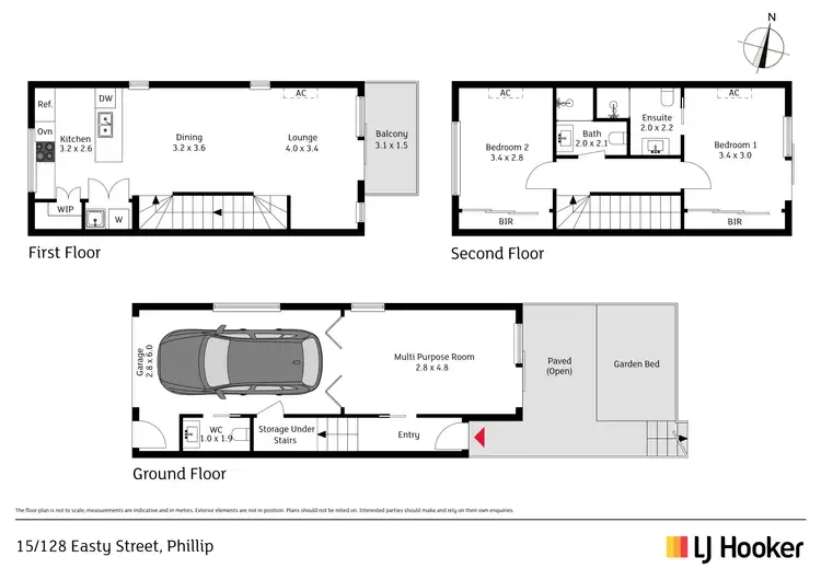 Floorplan of Homely townhouse listing, 15/128 Easty Street, Phillip ACT 2606