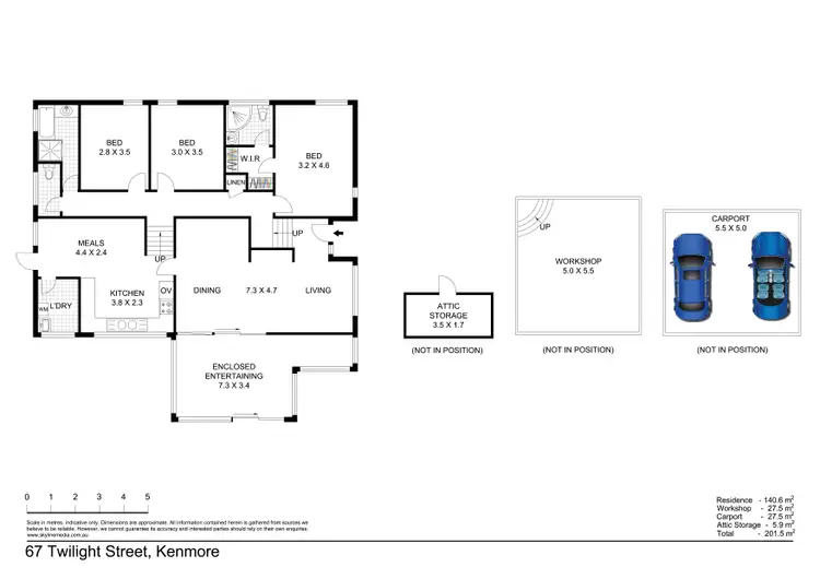 Floorplan of Homely house listing, 67 Twilight Street, Kenmore QLD 4069