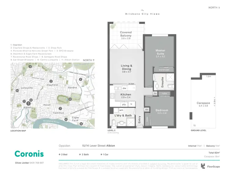 Floorplan of Homely apartment listing, 15/14 Lever Street, Albion QLD 4010