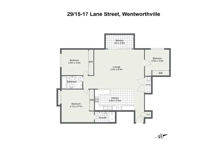 Floorplan of Homely apartment listing, 29/15-17 Lane Street, Wentworthville NSW 2145