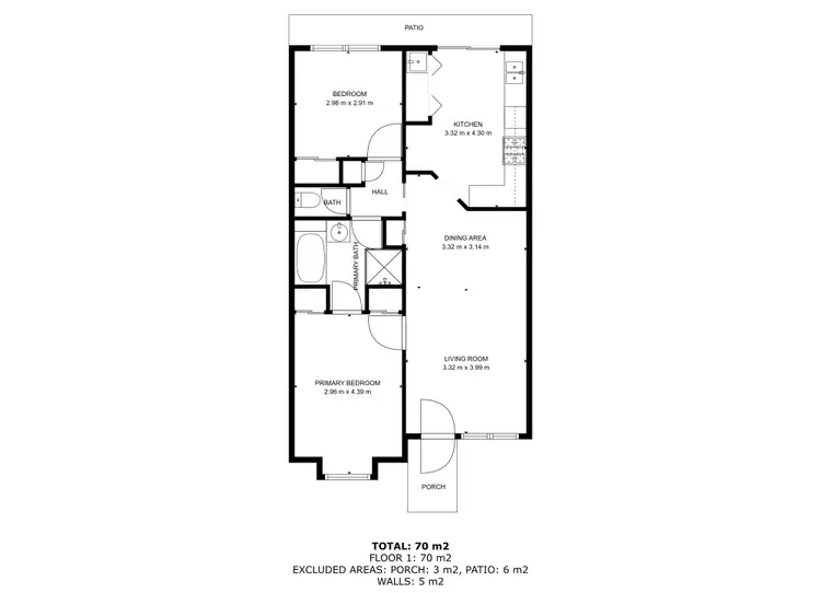 Floorplan of Homely unit listing, 12/478 Breen Street, Lavington NSW 2641