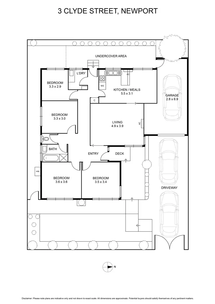 Floorplan of Homely house listing, 3 Clyde Street, Newport VIC 3015