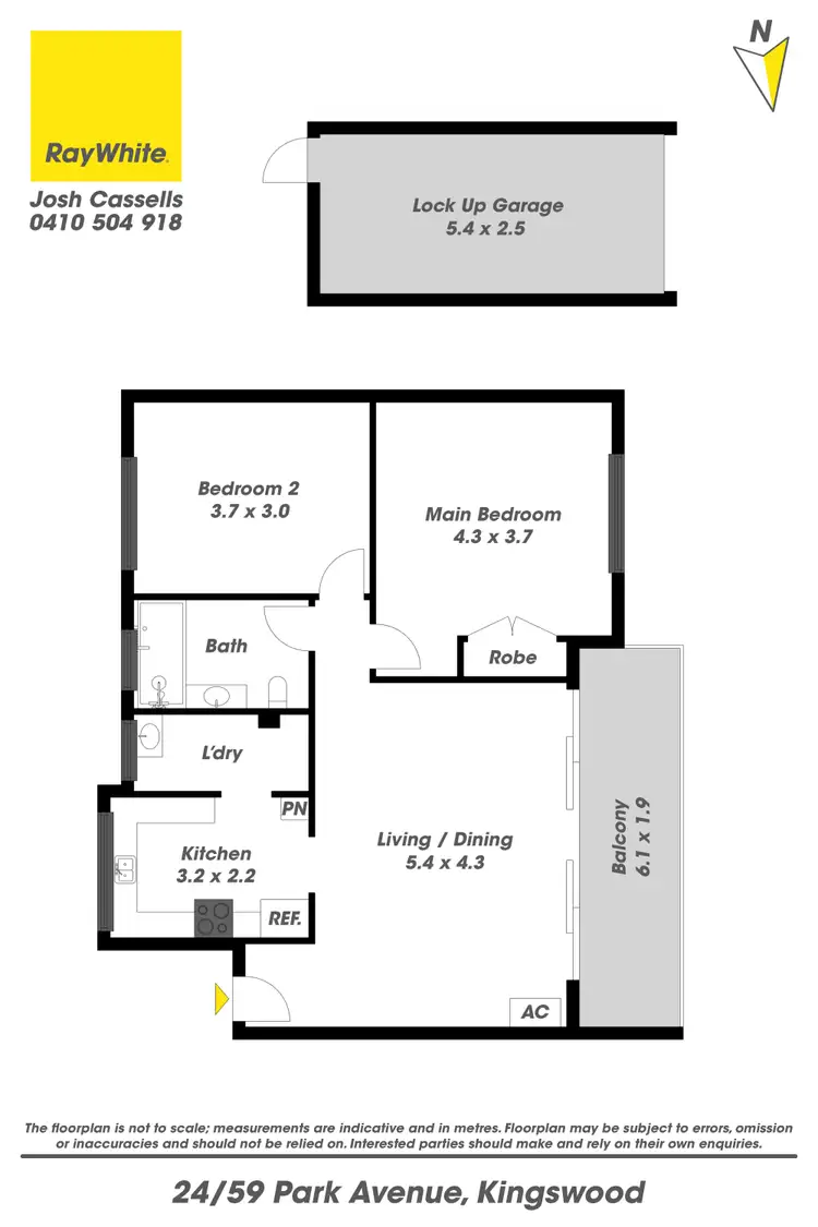 Floorplan of Homely apartment listing, 24/59 Park Avenue, Kingswood NSW 2747