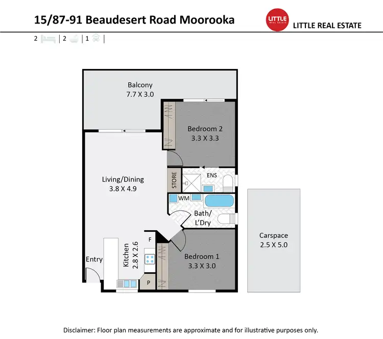 Floorplan of Homely unit listing, 15/87-91 Beaudesert Road, Moorooka QLD 4105