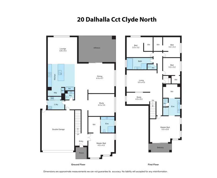 Floorplan of Homely house listing, 20 Dalhalla Circuit, Clyde North VIC 3978