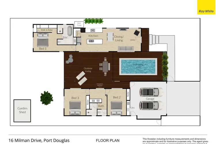 Floorplan of Homely house listing, 16 Milman Drive, Port Douglas QLD 4877