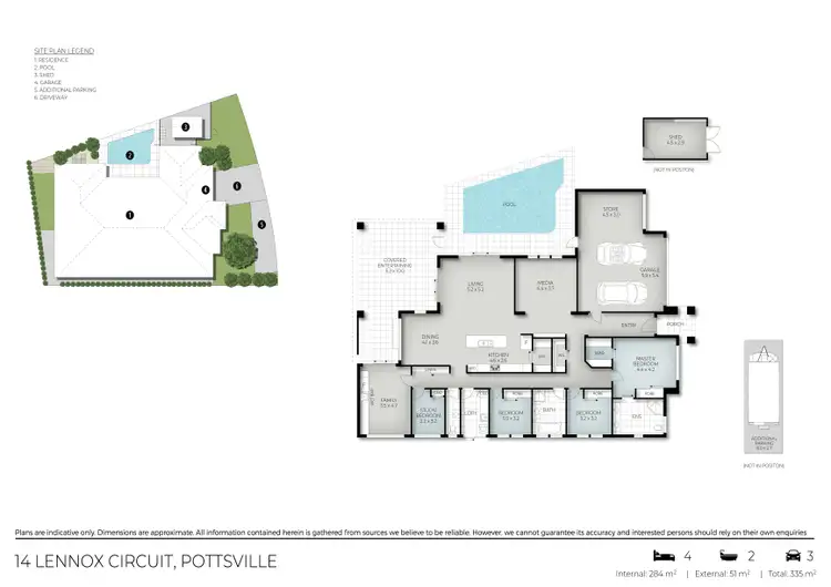 Floorplan of Homely house listing, 14 Lennox Circuit, Pottsville NSW 2489
