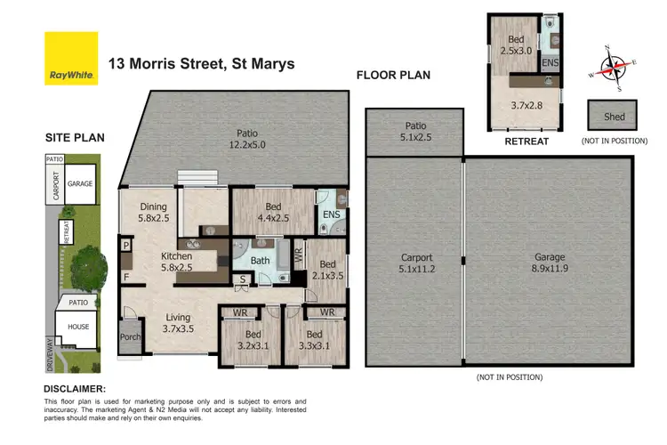 Floorplan of Homely house listing, 13 Morris Street, St Marys NSW 2760