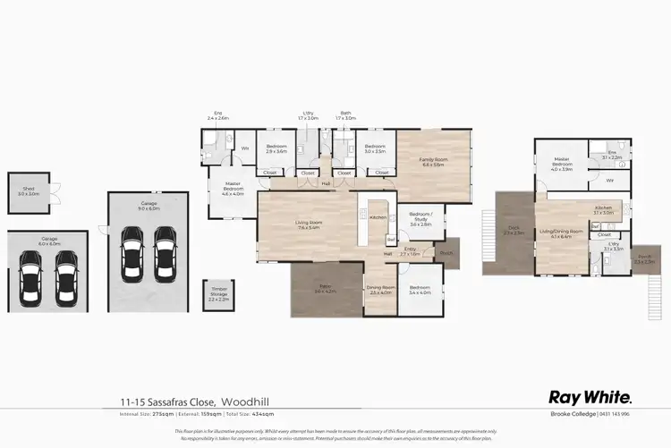 Floorplan of Homely house listing, 11-15 Sassafras Close, Woodhill QLD 4285