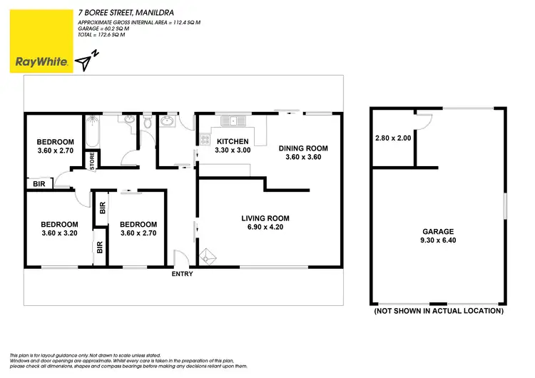 Floorplan of Homely house listing, 7 Boree Street, Manildra NSW 2865