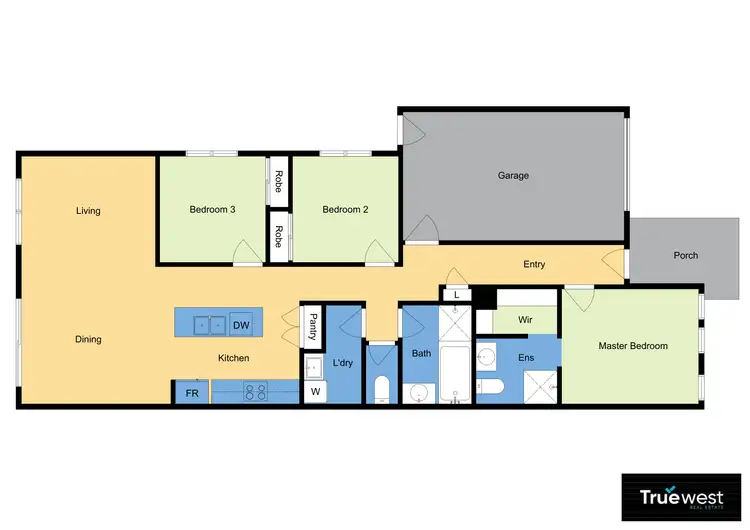 Floorplan of Homely house listing, 22 Viola Drive, Rockbank VIC 3335