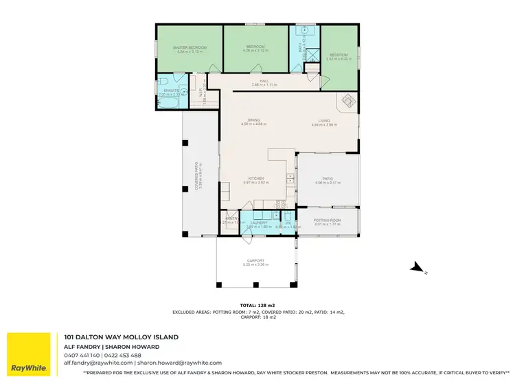 Floorplan of Homely house listing, 101 Dalton Way, Molloy Island WA 6290