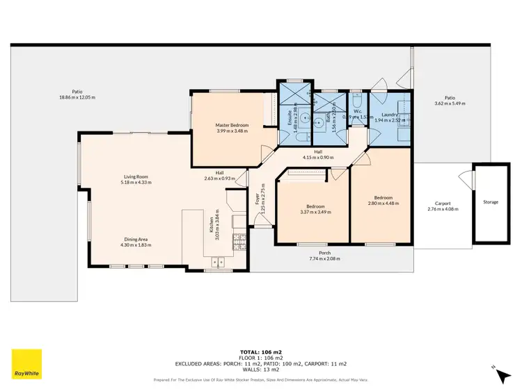 Floorplan of Homely house listing, 52B Duggan Drive, Cowaramup WA 6284