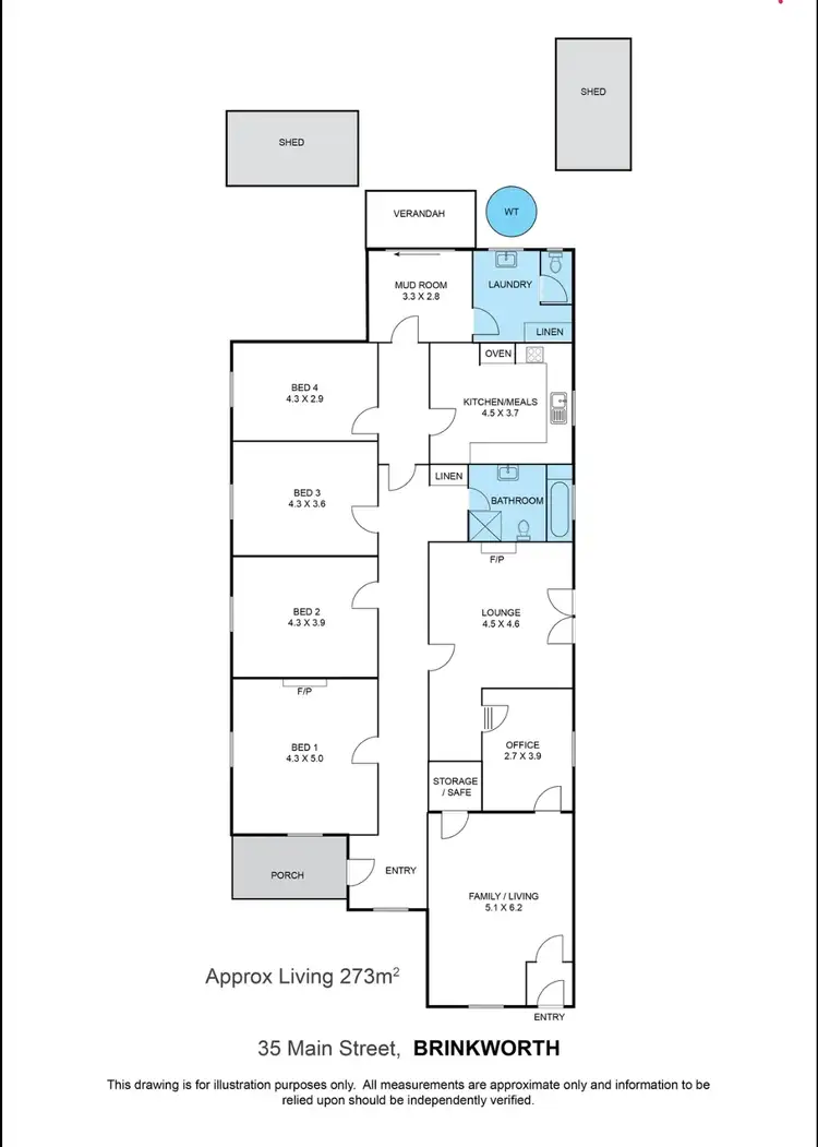 Floorplan of Homely house listing, 35 Main Street, Brinkworth SA 5464