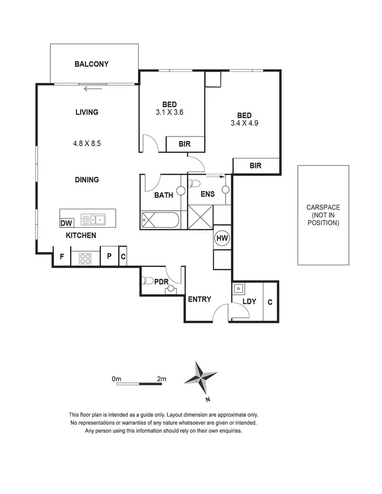 Floorplan of Homely apartment listing, 1408/80 Clarendon Street, Southbank VIC 3006