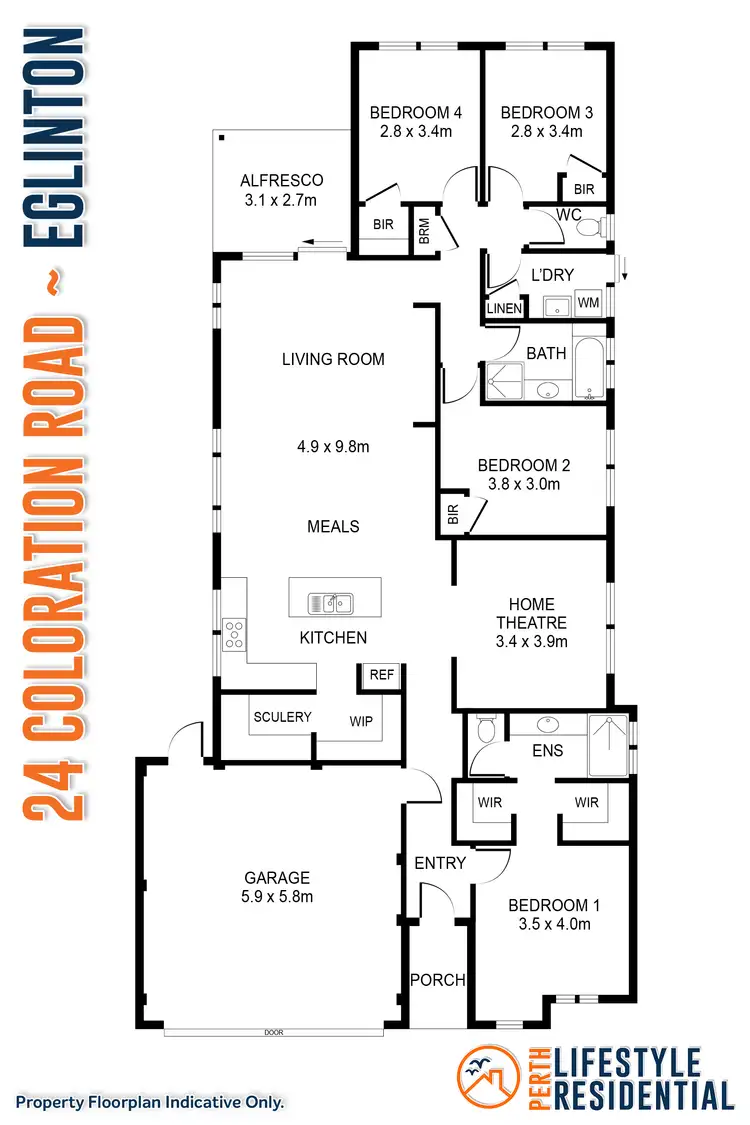 Floorplan of Homely house listing, 24 Coloration Road, Eglinton WA 6034