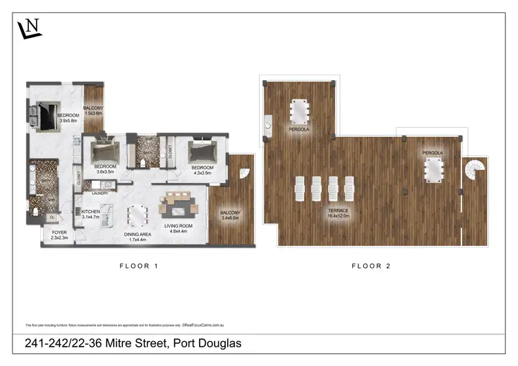 Floorplan of Homely apartment listing, 241-242/22-36 Mitre Street, Port Douglas QLD 4877