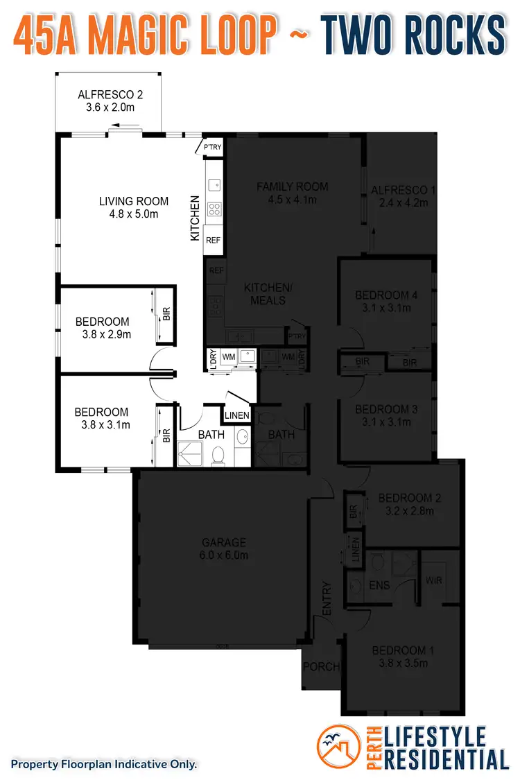 Floorplan of Homely house listing, 45a Magic Loop, Two Rocks WA 6037