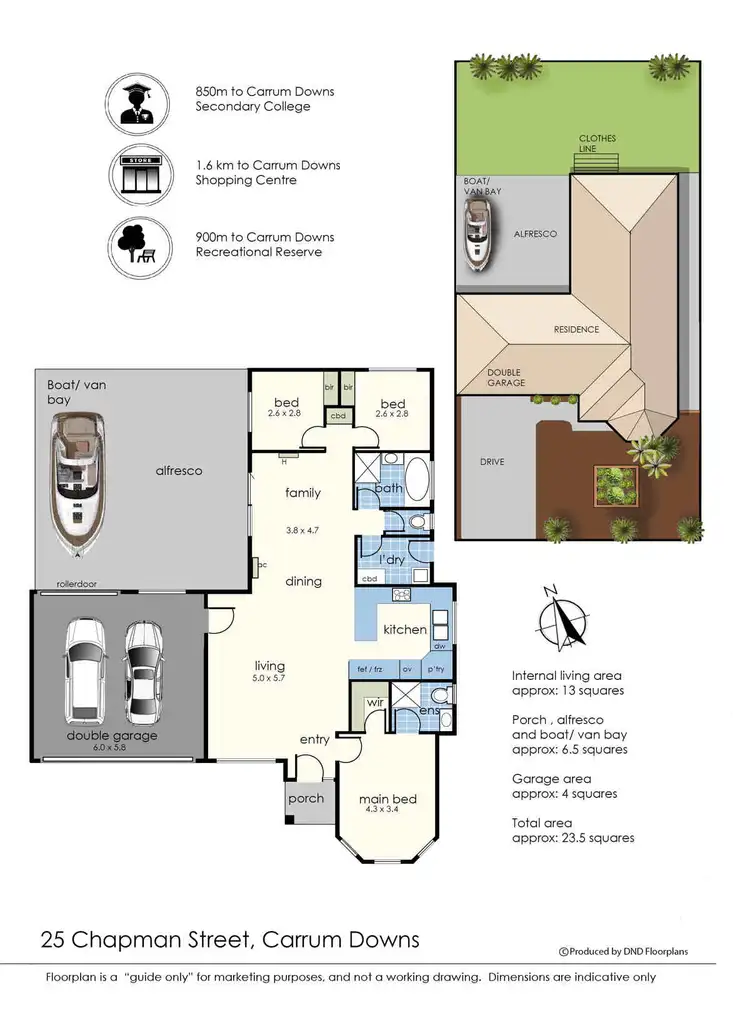 Floorplan of Homely house listing, 25 Chapman Street, Carrum Downs VIC 3201
