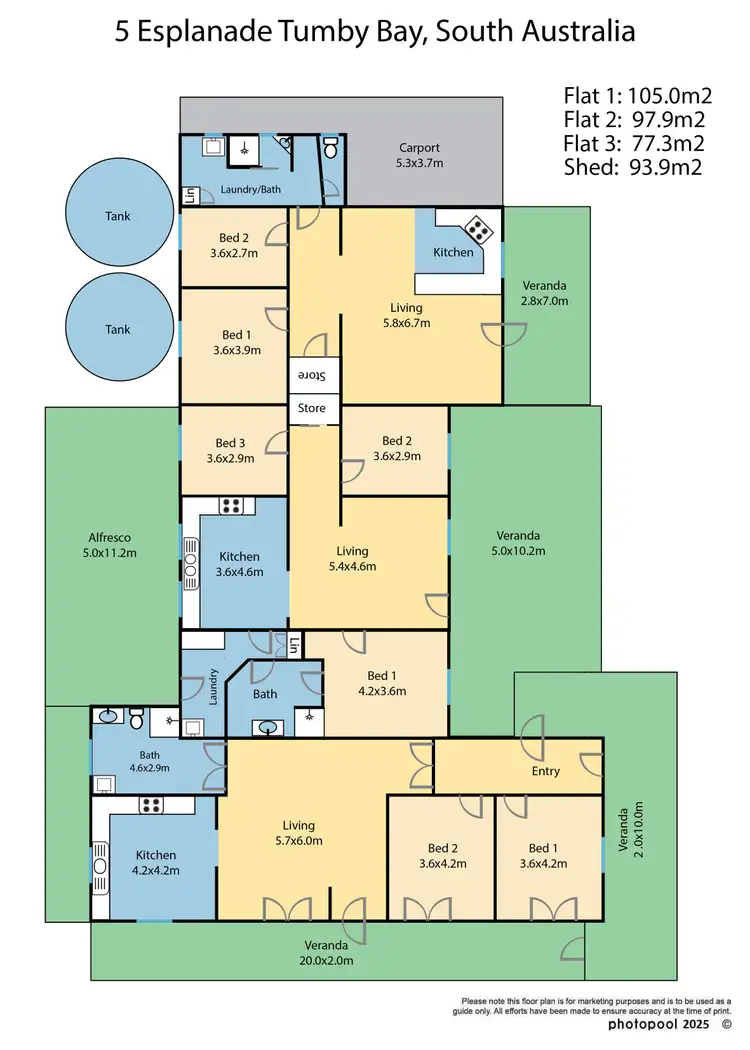 Floorplan of Homely house listing, 5 Esplanade, Tumby Bay SA 5605