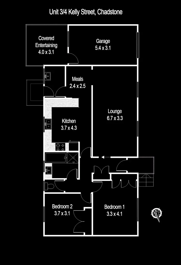 Floorplan of Homely unit listing, 3/4 Kelly Street, Chadstone VIC 3148