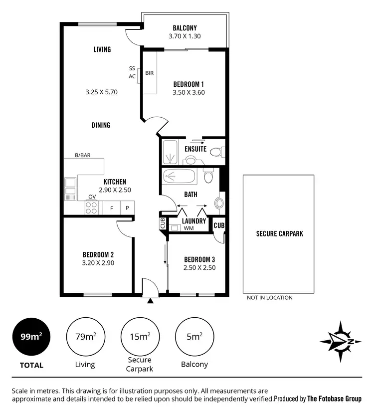 Floorplan of Homely apartment listing, 24B/188 Carrington Street, Adelaide SA 5000