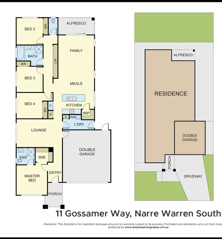 Floorplan of Homely house listing, 11 Gossamer Way, Narre Warren South VIC 3805