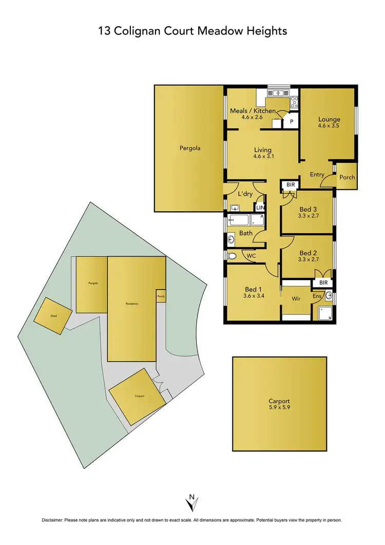 Floorplan of Homely house listing, 13 Colignan Court, Meadow Heights VIC 3048
