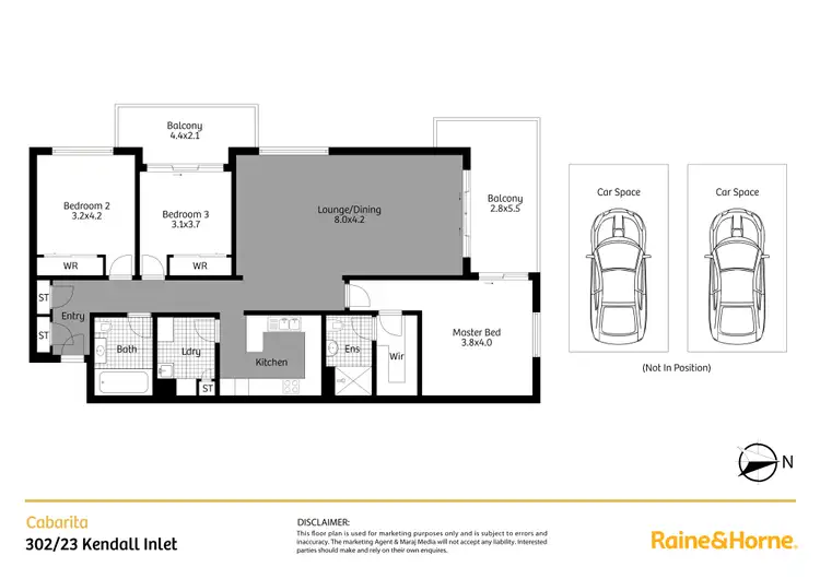 Floorplan of Homely apartment listing, 302/23 Kendall Inlet, Cabarita NSW 2137