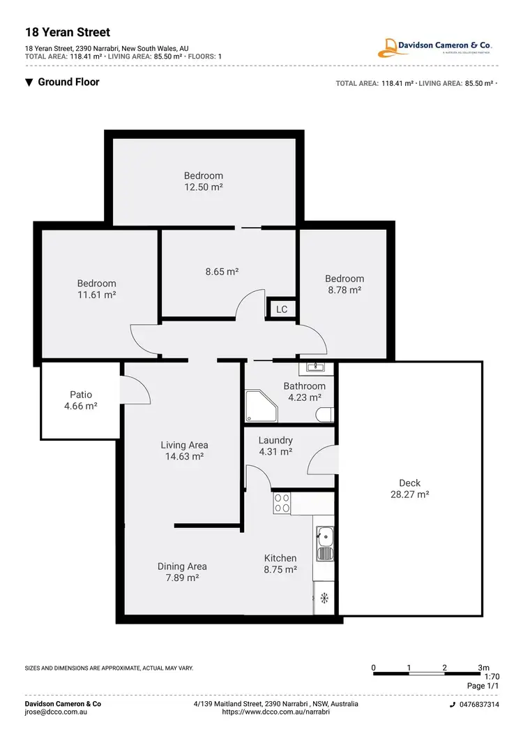 Floorplan of Homely house listing, 18 Yeran Street, Narrabri NSW 2390