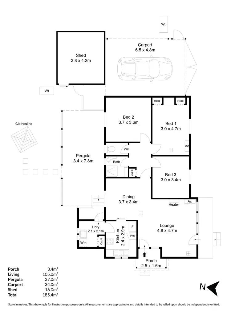 Floorplan of Homely house listing, 48 Albert Street, Windsor Gardens SA 5087