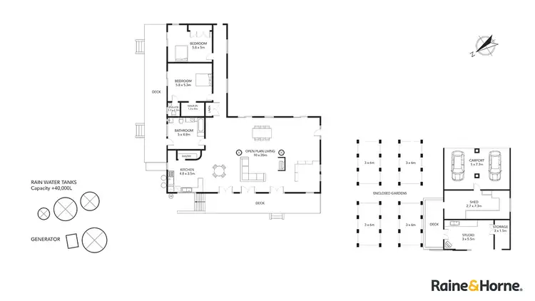 Floorplan of Homely rural property listing, 2/1941 Emmaville Road, Reddestone NSW 2370
