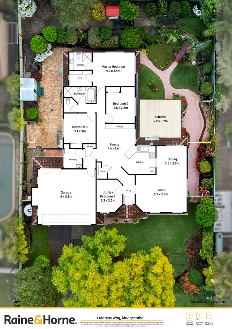 Floorplan of Homely house listing, 3 Marcus Way, Mudgeeraba QLD 4213