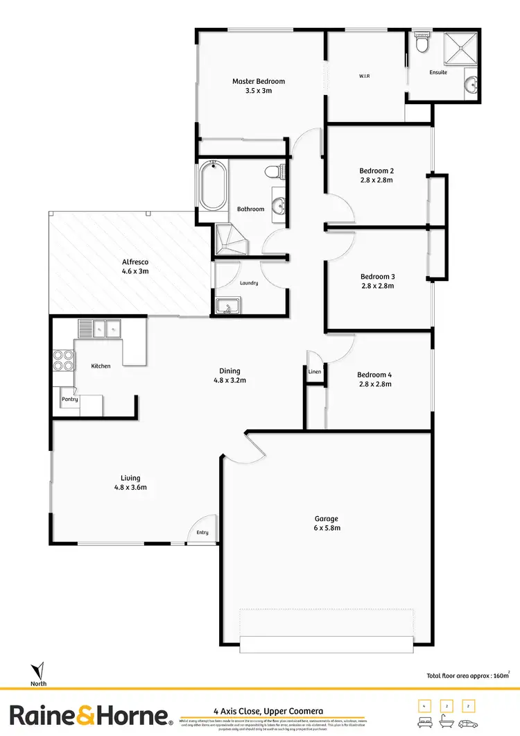 Floorplan of Homely house listing, 4 Axis Close, Upper Coomera QLD 4209