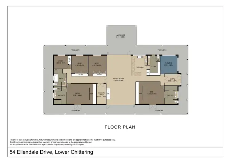 Floorplan of Homely house listing, 54 Ellendale Drive, Lower Chittering WA 6084
