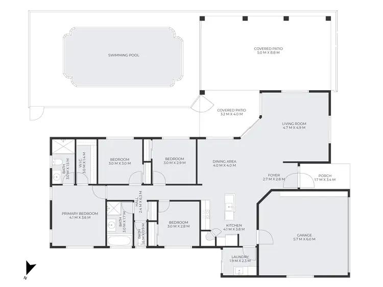 Floorplan of Homely house listing, 32 Shaft Street, Edmonton QLD 4869