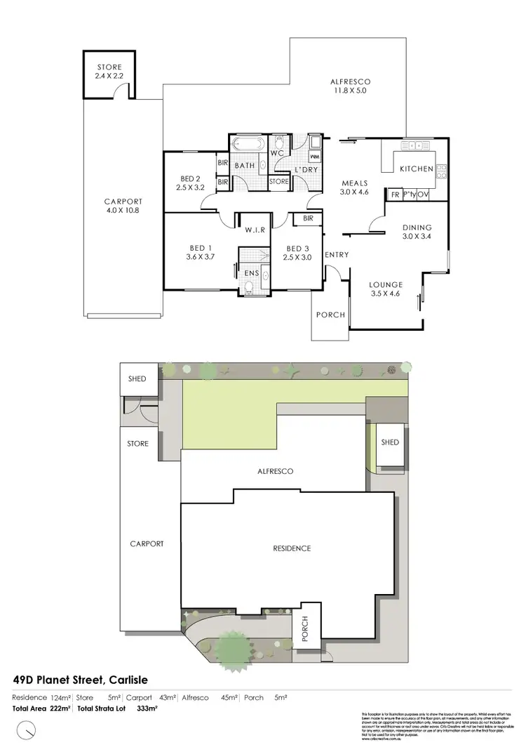 Floorplan of Homely house listing, 49D Planet Street, Carlisle WA 6101