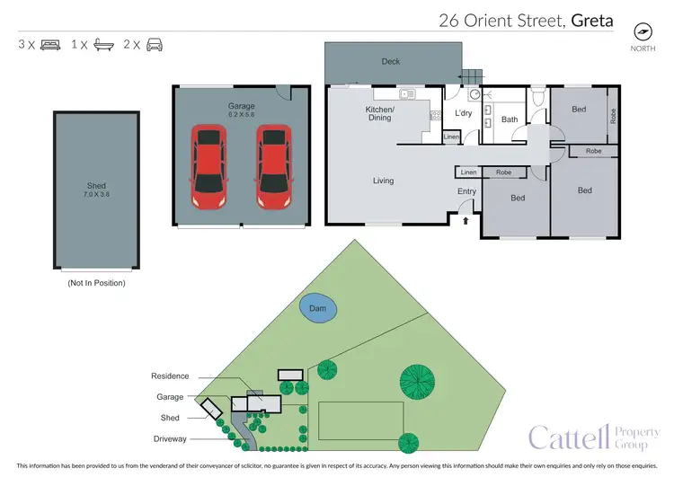 Floorplan of Homely rural property listing, 26 Orient Street, Greta NSW 2334