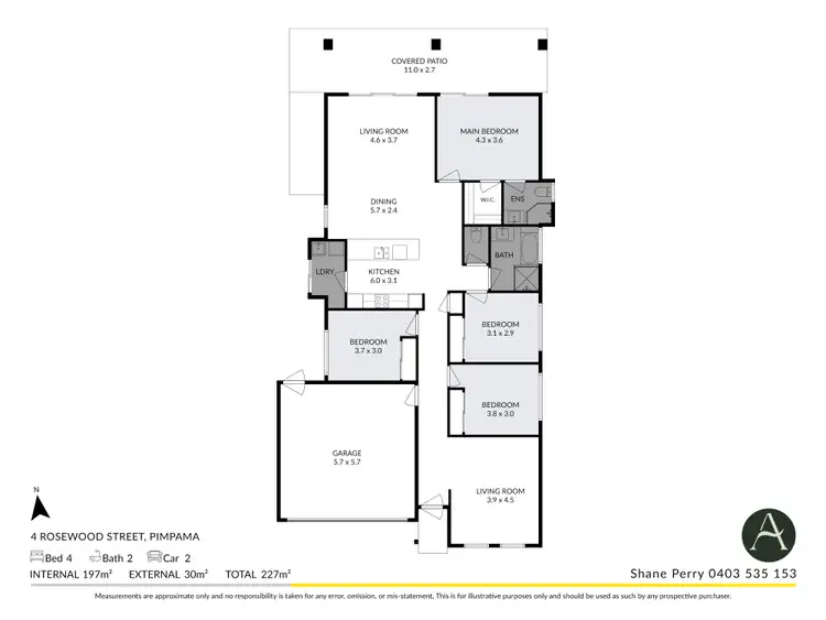 Floorplan of Homely house listing, 4 Rosewood Street, Pimpama QLD 4209
