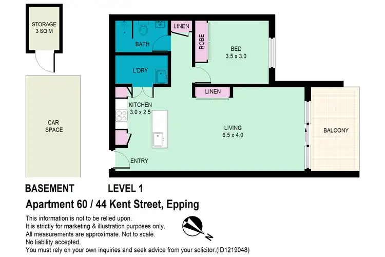 Floorplan of Homely apartment listing, 60/44 Kent Street, Epping NSW 2121