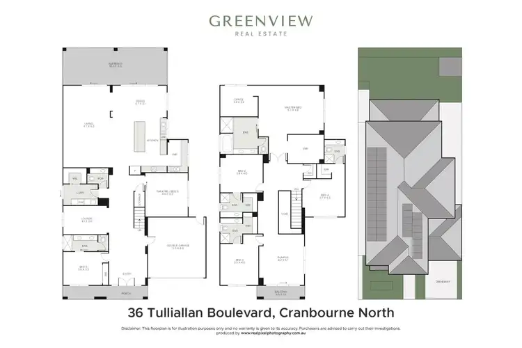 Floorplan of Homely house listing, 36 Tulliallan Boulevard, Cranbourne North VIC 3977