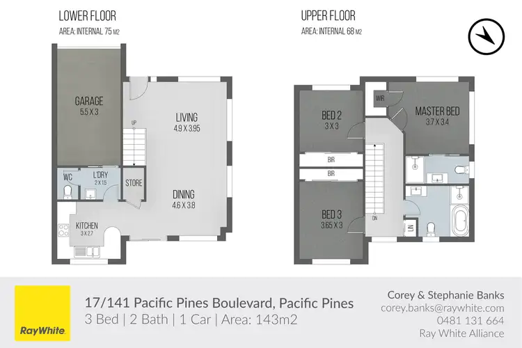 Floorplan of Homely townhouse listing, 17/141 Pacific Pines Boulevard, Pacific Pines QLD 4211